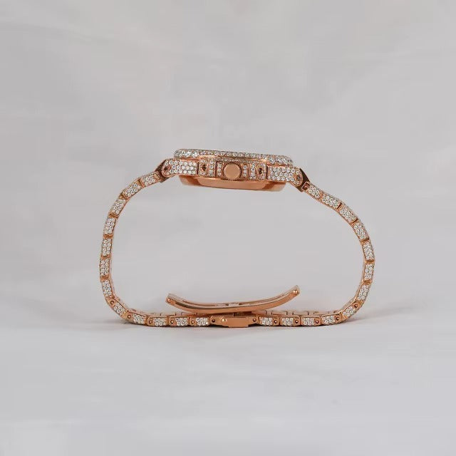 Elvora Luxe Rose Gold Mesh Strap Watch for Women