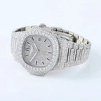 Elvora Silver Dial Metal Strap Watch for Men