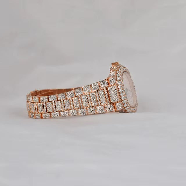 Elvora Luxe Rose Gold Mesh Strap Watch for Women