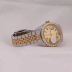 Elvora Luxury White Dial Stainless Steel Watch