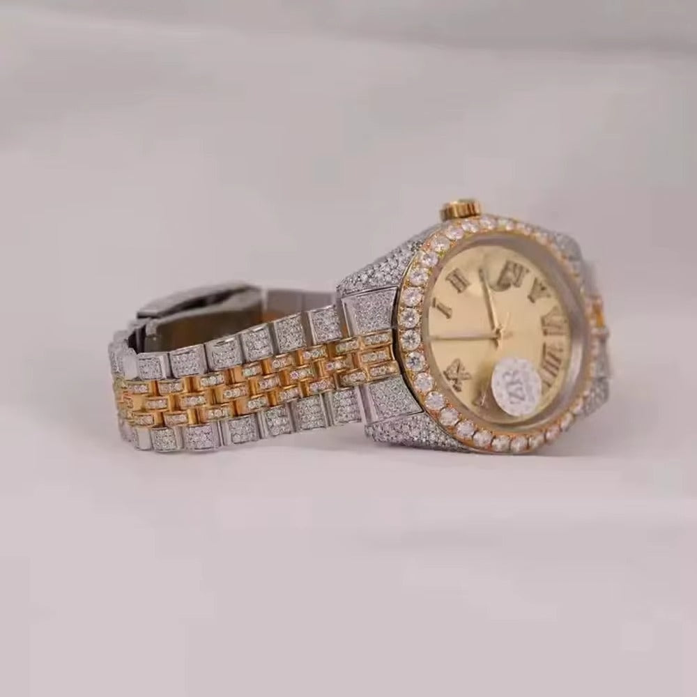 Elvora Luxury White Dial Stainless Steel Watch