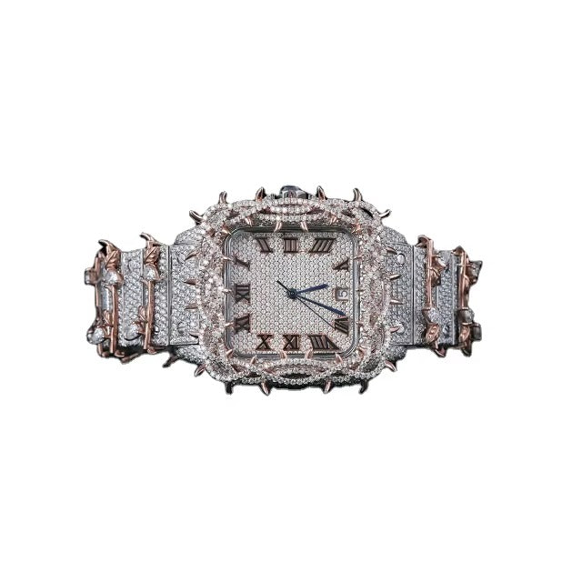 Elvora Elegant White Dial Rose Gold Watch for Women