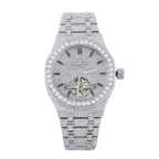 Elvora Silver Dial Metal Strap Watch for Men